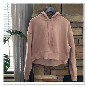 WILD FABLE Cropped Peach Hoodie